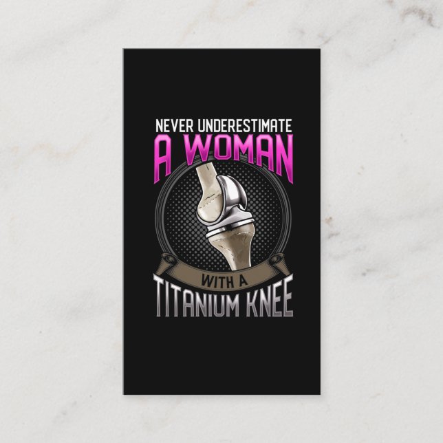 Cartão De Visita O Hospital De Recuperação De Cirurgia De Joelho En (Frente)