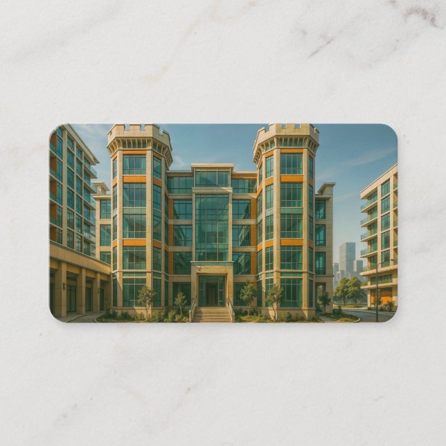 Cartão De Visita O Indicador do Castelo de Crystal Citadel (Frente)