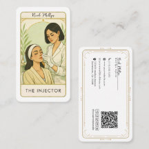 O Injector Med Spa Skin Tarot QR da Mídia Social