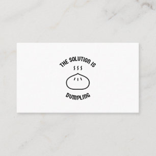 Cartão De Visita O lixo é a solução