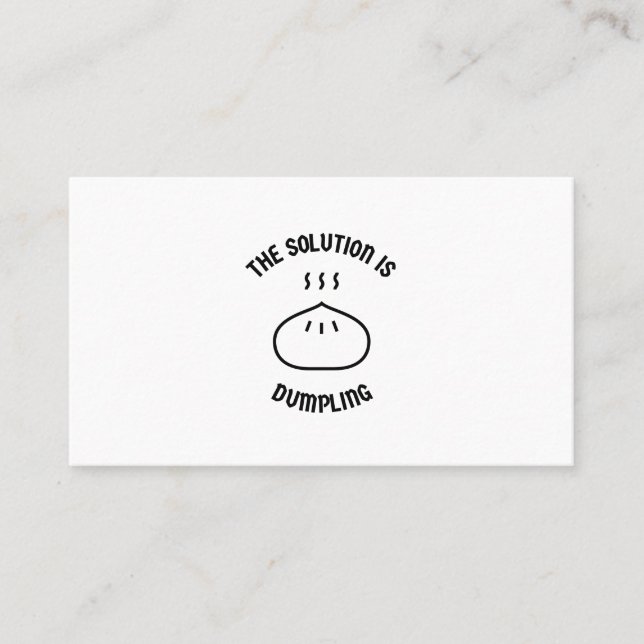 Cartão De Visita O lixo é a solução (Frente)