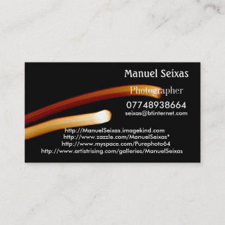 Cartão De Visita O Manuel Seixas