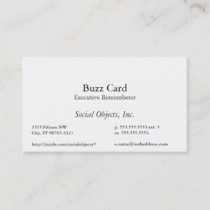 Cartão De Visita O modelo o mais simples de Garamond do americano