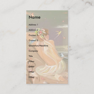 Cartão De Visita O organdi voa a fada!