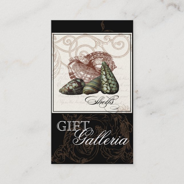 Cartão De Visita O paraíso descasca o creme preto - negócio da loja (Frente)