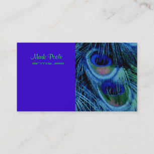 Cartão De Visita O pavão psicadélico de PixDezines, personaliza-o!