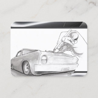 Cartão De Visita O Preto, Vermelho, Branco