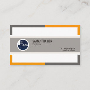 Cartão De Visita O quadro requintado do engenheiro denomina o