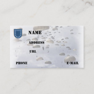 Cartão De Visita o recruta dos veteranos das unidades do exército