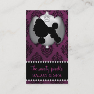 Cartão De Visita O roxo da beringela Jeweled a preparação do cão