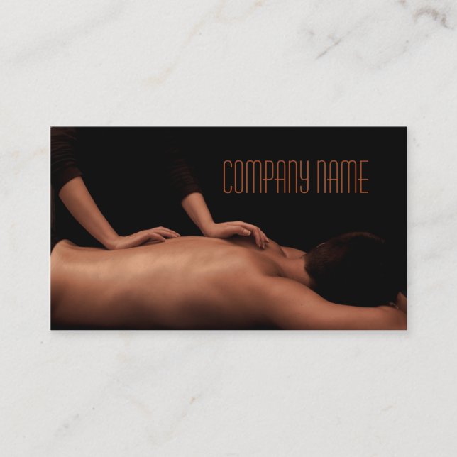 Cartão De Visita O salão de beleza/massagem/relaxa/casa dos TERMAS (Frente)