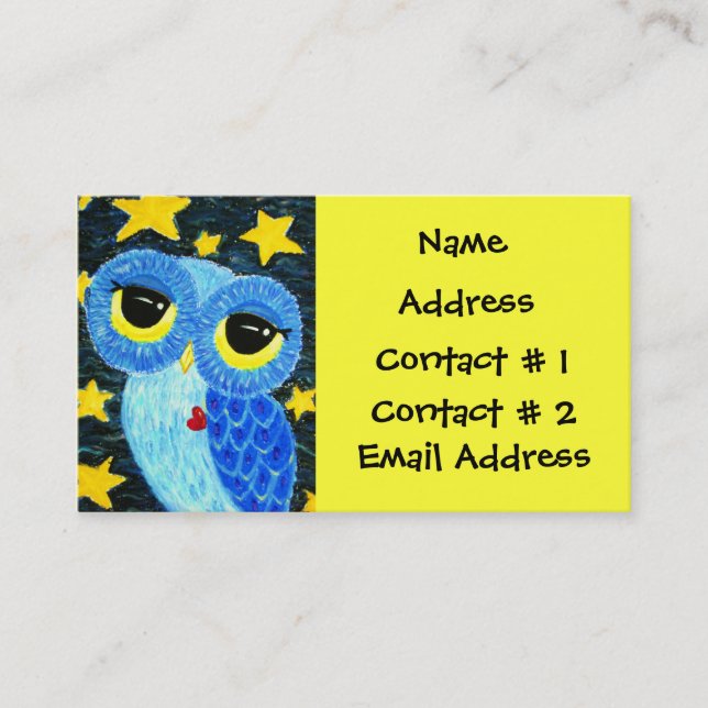 Cartão De Visita O sonhador Namecard pessoal (Frente)