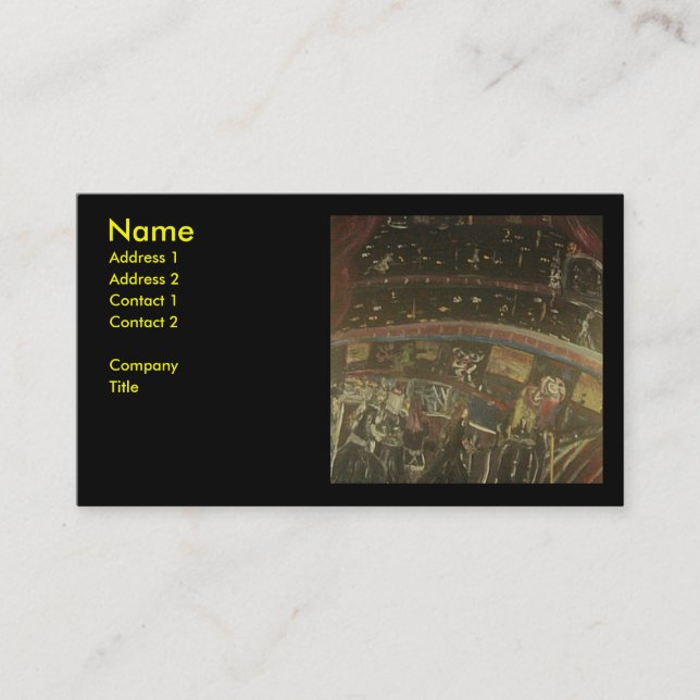 CARTÃO DE VISITA O TEATRO (Frente)