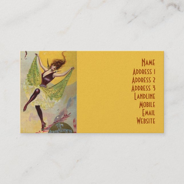 Cartão De Visita O teatro do palácio das variedades (Frente)