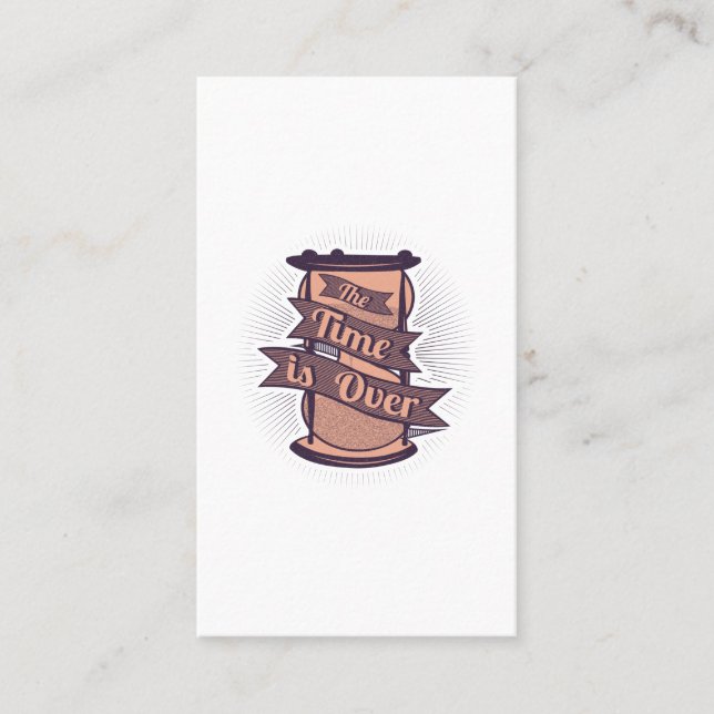 Cartão De Visita o tempo acabou (Frente)