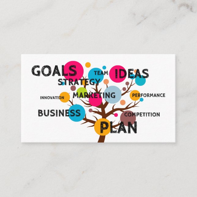 Cartão De Visita Objetivos do consultor (Frente)