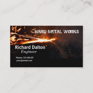 Cartão De Visita Obras de metal