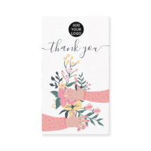 Obrigado de ilustração de braços florais bonitos