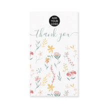 Obrigado de ilustração floral fofo editável