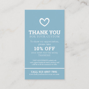 Cartão De Visita Obrigado foto de beleza e saúde promo personaliza