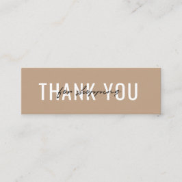 Cartão de visita Obrigado pelo seu pedido Minimali