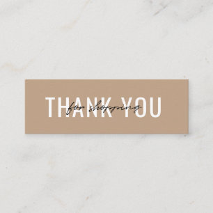 Cartão de visita Obrigado pelo seu pedido Minimali