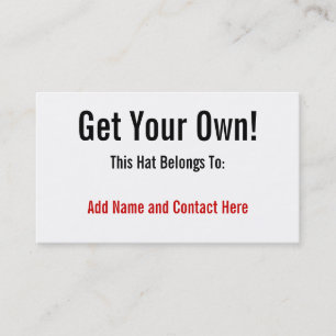 Cartão De Visita Obtenha seus próprios!