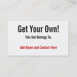 Cartão De Visita Obtenha seus próprios!