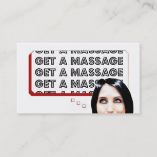 Cartão De Visita Obtenha uma massagem