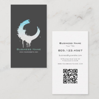 Cartão De Visita Ocean Water & White Sand Swirl • Custom Editable