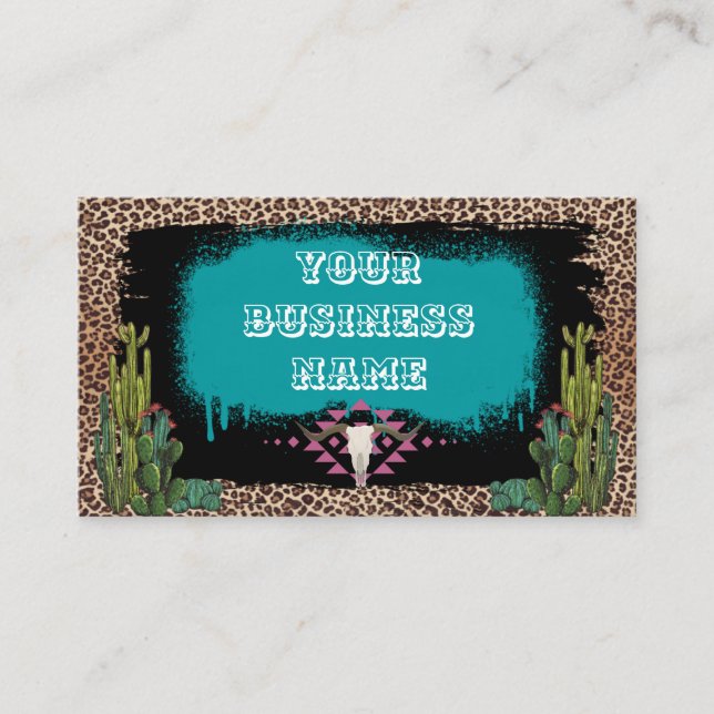 Cartão de visita Ocidental Personalizado (Frente)