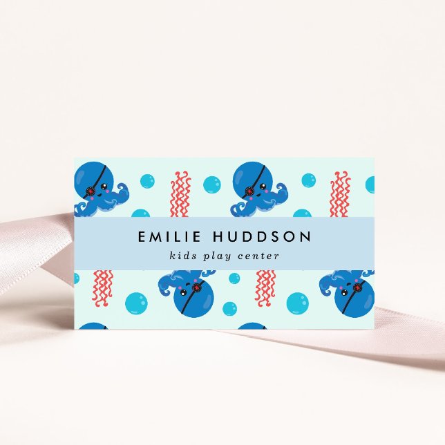 Cartão De Visita Octopus Pirata, Água-viva Pirata, Centro de Ativid (Criador carregado)