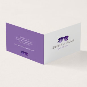 Cartão De Visita Óculos Cuidados com os Olhos Optometrista