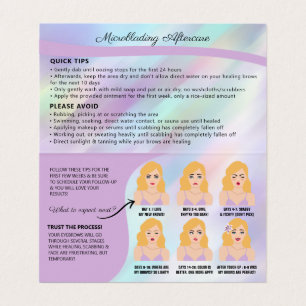 Cartão De Visita Óculos Microbordos Orelhas Após Cuidados e Comprom