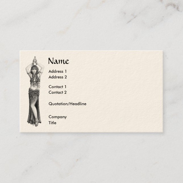 Cartão De Visita Odalisk (Frente)