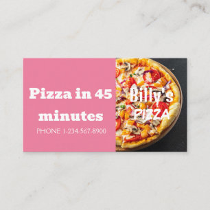 Cartão De Visita Oferta de Desconto na Entrega de Pizza