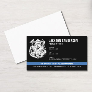 Cartão De Visita Oficial de Polícia de logotipos do Departamento de