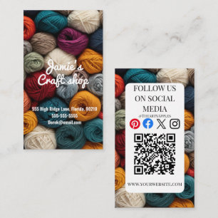 Cartão De Visita oficina de pintura e arte de artesanato crianças c