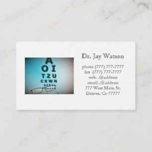 Cartão De Visita Oftalmologista Ocular Olho