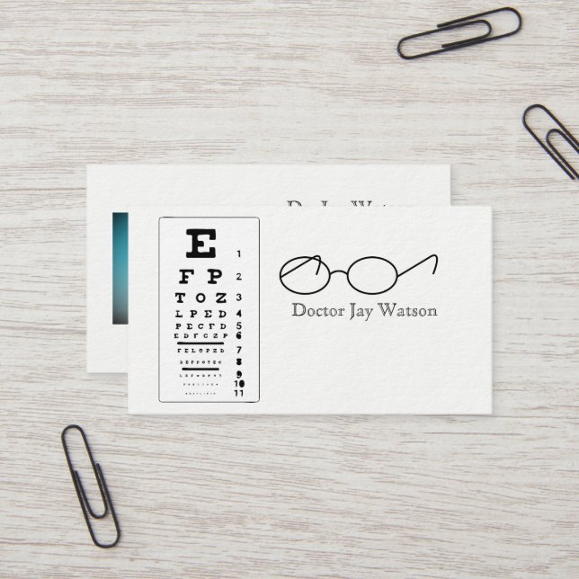 Cartão De Visita Oftalmologista Ocular Olho (Frente/Verso In Situ)