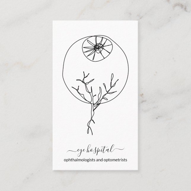 Cartão De Visita oftalmologistas e optometristas (Frente)