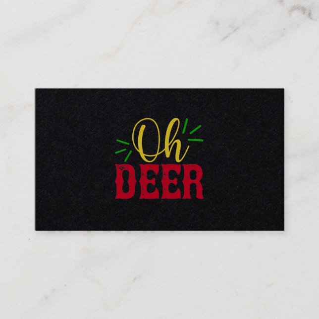 Cartão De Visita Oh Deer (Frente)