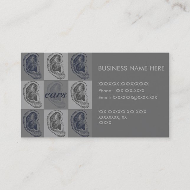 Cartão De Visita Oito orelhas gráficas (Frente)