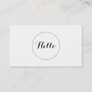 Cartão De Visita Olá