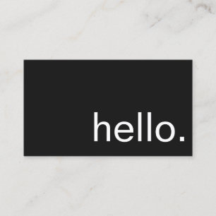 Cartão de visita - olá!