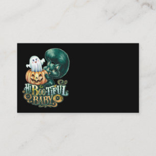 Cartão De Visita Olá Boo-tiful Bebê Gato de Halloween