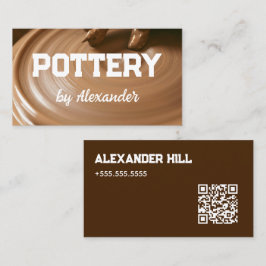Cartão De Visita Olaria Artesanal QR Personalizado