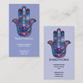 Cartão De Visita Olho da Iluminação | Design da Mão de Hamsa