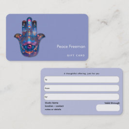 Cartão De Visita Olho da Iluminação | Design da Mão de Hamsa
