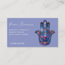 Cartão De Visita Olho da Iluminação | Design da Mão de Hamsa